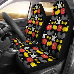 mickey red yellow pattern car seat covers