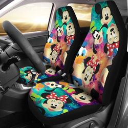 mickey mouse funny cartoon fan gift car seat covers