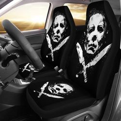 michael myers horror film fan gift car seat cover