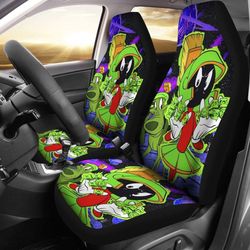martian car seat covers looney tunes cartoon fan gift