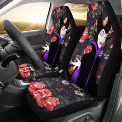 maleficent flower theme car seat covers