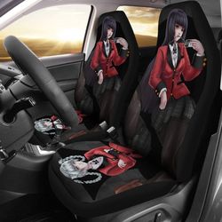 kakegurui cute car seat covers anime fantasy fan gift