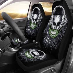 joker smile suicide squad car seat covers movie fan gift