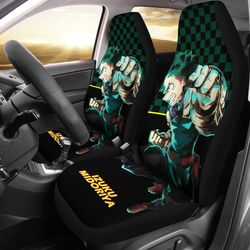 izuku midoriya angry my hero academia car seat covers anime accessories