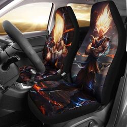 goku vegeta super saiyan car seat covers