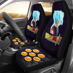 goku super saiyan blue dragon ball anime car seat covers