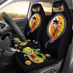 goku fighting shenron dragon ball anime car seat covers