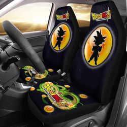 goku fighting shenron dragon ball anime car seat covers