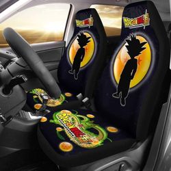 goku fighting shenron dragon ball anime car seat covers