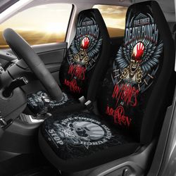 five finger death punch rock band car seat cover five finger death punch car accessories fan gift