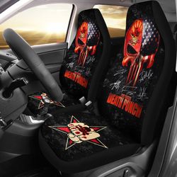 five finger death punch rock band car seat cover five finger death punch car accessories fan gift