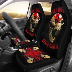 five finger death punch rock band car seat cover five finger death punch car accessories fan gift