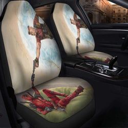 deadpool cable funny car seat covers