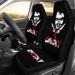 chucky blood horror film car seat covers chucky horror film car accesories