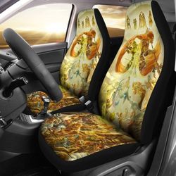 legend of zelda full character yellow design car seat covers