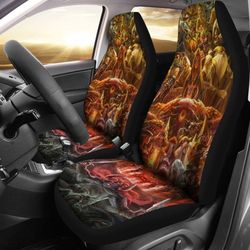 legend of zelda full character orange design car seat covers
