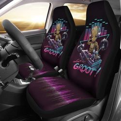dj groot let's groot marvel car seat covers