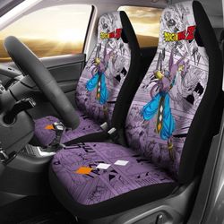 beerus characters dragon ball z car seat covers manga mixed anime