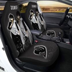 zeref car seat covers custom fairy tail anime gifts for fan