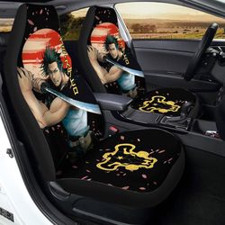 yami sukehiro car seat covers custom black clover anime car interior accessories