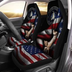 Us Space Force Car Seat Covers Custom American Flag Car Accessories Meaningful Fourth Of July Gift