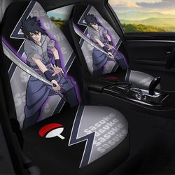 uchiha sasuke car seat covers custom naruto anime car interior accessories