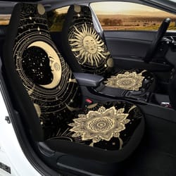 sun and moon car seat covers custom mandala car accessories