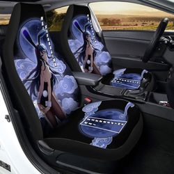 sexy mai sakurajima car seat covers custom bunny girl senpai anime car accessories for anime fans