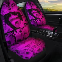sexy juri face ahegao car seat covers custom car interior accessories