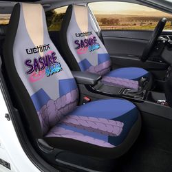 sasuke shippuden uniform car seat covers custom naruto anime car interior accessories