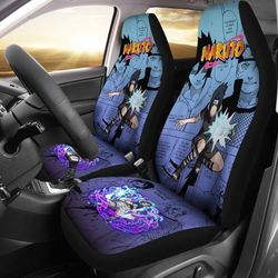 sasuke chidori jutsu car seat covers custom anime naruto car accessories