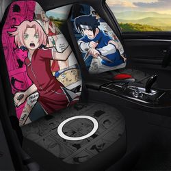 sasuke and sakura car seat covers custom anime mix manga naruto car interior accessories