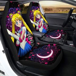sailor moon car seat covers custom anime car interior accessories