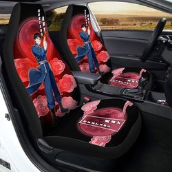 roy mustang car seat covers custom anime fullmetal alchemist car interior accessories