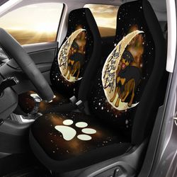 rottweiler car seat covers i love you to the moon and back idea car accessories for rottweiler lovers