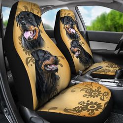 rottweiler car seat covers custom vintage car accessories gifts for dog lovers