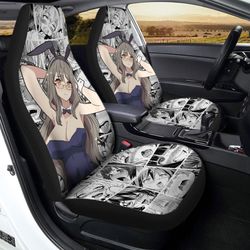 rio futaba car seat covers custom bunny girl senpai anime car accessories