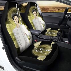 rintarou okabe car seat covers custom steinsgate anime car accessories