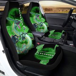 rayquaza car seat covers custom pokemon anime car accessories for anime fans