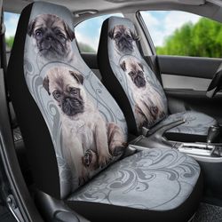 pug car seat covers custom vintage car accessories gifts for dog lovers