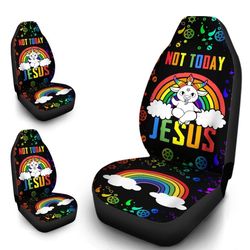 pride lgbt car seat covers custom rainbow unicorn car accessories gifts idea