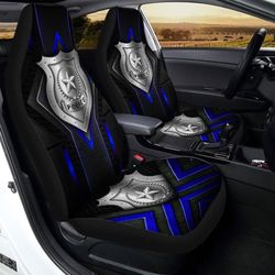 police car seat covers custom car accessories gift for police