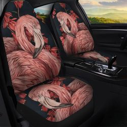 pink flamingo car seat covers custom car interior accessories