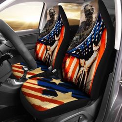 personalized veteran car seat covers custom photo car accessories gifts idea