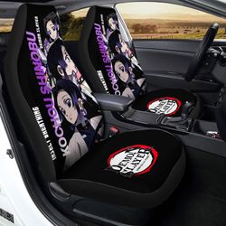 kochou shinobu car seat covers custom demon slayer anime gifts idea for fans