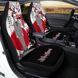 kento nanami car seat covers custom japan style jujutsu kaisen anime car accessories