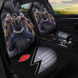 kakuzu akatsuki car seat covers custom naruto anime car accessories for fan