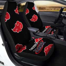 itachi uniform car seat covers custom naruto anime car interior accessories