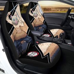 inosuke car seat covers custom demon slayer anime car accessories