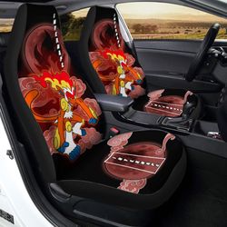 infernape car seat covers custom anime pokemon car accessories for anime fans
